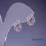 Boucles d'oreilles Xuping 4,5×12 mm rhodié