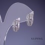 Boucles d'oreilles Xuping 6×14 mm rhodié