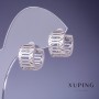 Boucles d'oreilles Xuping rhodié 14 × 9 mm