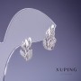 Boucles d'oreilles Xuping Feuilles 14 × 10 mm rhodié