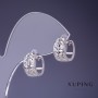 Boucles d'oreilles Xuping rhodium 7×11 mm