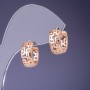 Boucles d'oreilles Xuping 15×7 mm plaqué or 18K