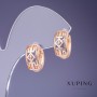Boucles d'oreilles Xuping 8×15 mm dorure 18K