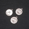 Pendentif Zodiaque Verseau, diamètre 17 mm, conditionnement 20 g ± 10 pièces