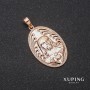 Pendentif Xuping 22×35×40 mm plaqué or 18 carats