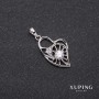 Pendentif Xuping Cœur 15×25×31 mm rhodium