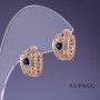 Boucles d'oreilles Xuping 15×9 mm «dorure 18K»