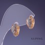 Boucles d'oreilles Xuping 13×6 mm, dorure 18K