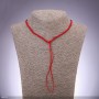 Cordon rouge pour collier, diamètre 2,5 mm, longueur 50 cm