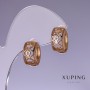 Boucles d'oreilles Xuping 15×8 mm «plaqué or 18K»