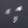Fourniture de pendentif — Tuyau de cor à pistons, diamètre 16 mm, longueur 12 mm, diamètre 1,8 mm, conditionnement 20 g, 26 pièces (+ -)