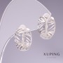 Boucles d'oreilles Xuping 16×7 mm rhodium