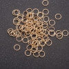 Fournitures : anneau de connexion mince, diamètre 4 mm, couleur or clair, conditionnement 2 g