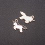 Pendentif Licorne noir émaillé – 9 pièces – 22×12 mm