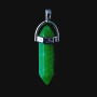 Pendentif chrysoprase hexagonal, 4 cm
