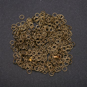 Anneau de connexion couleur bronze, diamètre 3 mm, sachet de 20 g