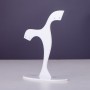 Support pour bijoux en plastique blanc, hauteur 7 cm, largeur 7 cm