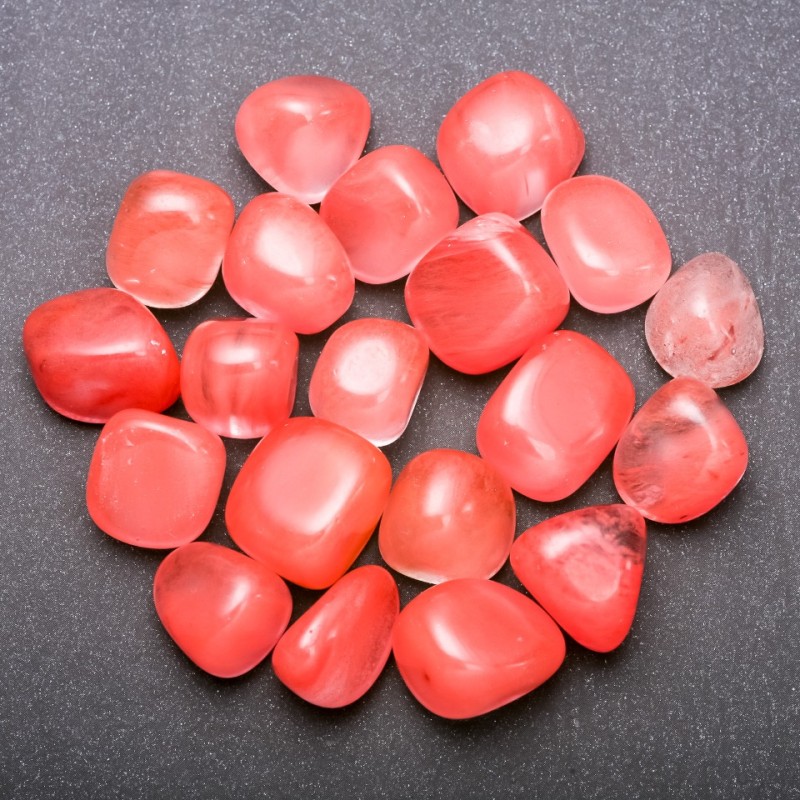 Calcédoine naturelle galetée 15×20 mm (±) conditionnement 100 g