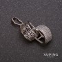 Pendentif Xuping avec pierre 15 × 23 × 30 mm rhodium