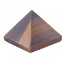 Pyramide souvenir pierre œil de tigre, hauteur 3 cm, largeur 4 cm (±)