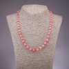 Collier en calcédoine, longueur réglable, perles 6–10 mm, 50 cm