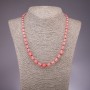 Collier en calcédoine, longueur réglable, perles 6–10 mm, 50 cm