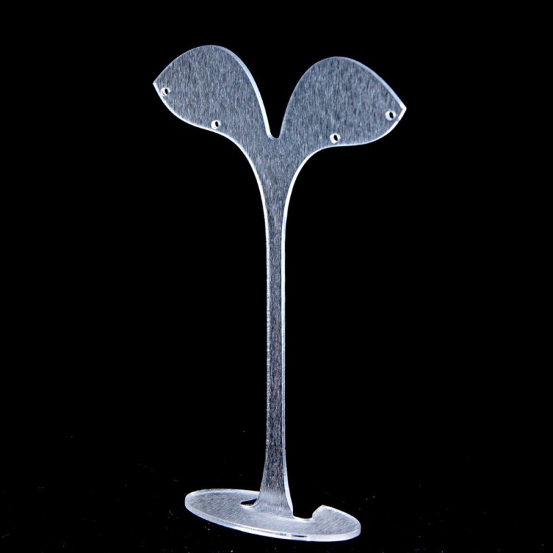 Support pour boucles d'oreilles, plastique mat, hauteur 125 mm