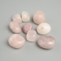 Quartz rose facetté, diamètre 20 mm (+-), conditionnement 100 g (+-)