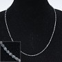 Chaîne pour bijoux fantaisie, câble métallique (longueur 50 cm)