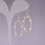 Boucles d'oreilles en argent 925 avec perles blanches