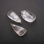 Pendentif en pierre naturelle cristal de roche 20×30×35 mm
