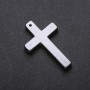 Pendentif Croix en hématite 27×43×4 mm
