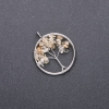 Pendentif «Arbre du bonheur» en citrine, diamètre 30 mm