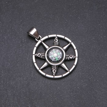 Pendentif Étoile-Boussole 39×50 mm