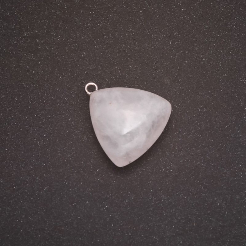 Pendentif Quartz blanc 27×24 (±) mm