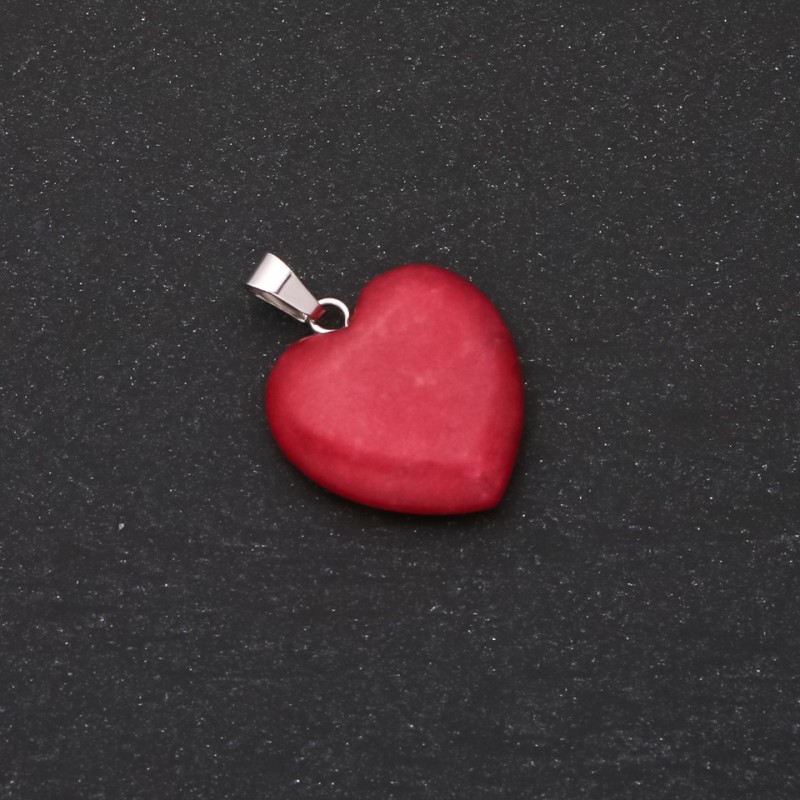 Pendentif «Cœur» en tourmaline 28×19×19 mm (±)