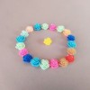 Perles en forme de rose assorties, perçage traversant 10 mm, conditionnement 20 pièces