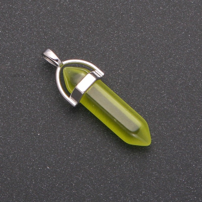 Pendentif «Œil de chat» hexagonal 8x35x41 mm