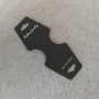 Présentoir noir pour bijoux 4×10 cm, plastique