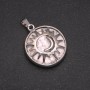 Pendentif en howlite — «Soleil», diamètre 27 mm