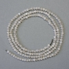 Perles sur fil en labradorite, boule facettée, diamètre 2 mm (±), longueur 38 cm