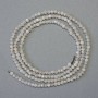 Perles sur fil en labradorite, boule facettée, diamètre 2 mm (±), longueur 38 cm