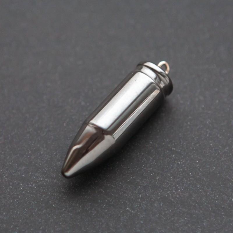 Pendentif boule en hématite naturelle, diamètre 12×43 mm