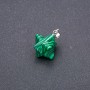 Pendentif Merkaba en malachite 10×10 mm