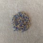 Strass bleus, pierres, diamètre 3,5 mm (±), emballage 4 g (±)