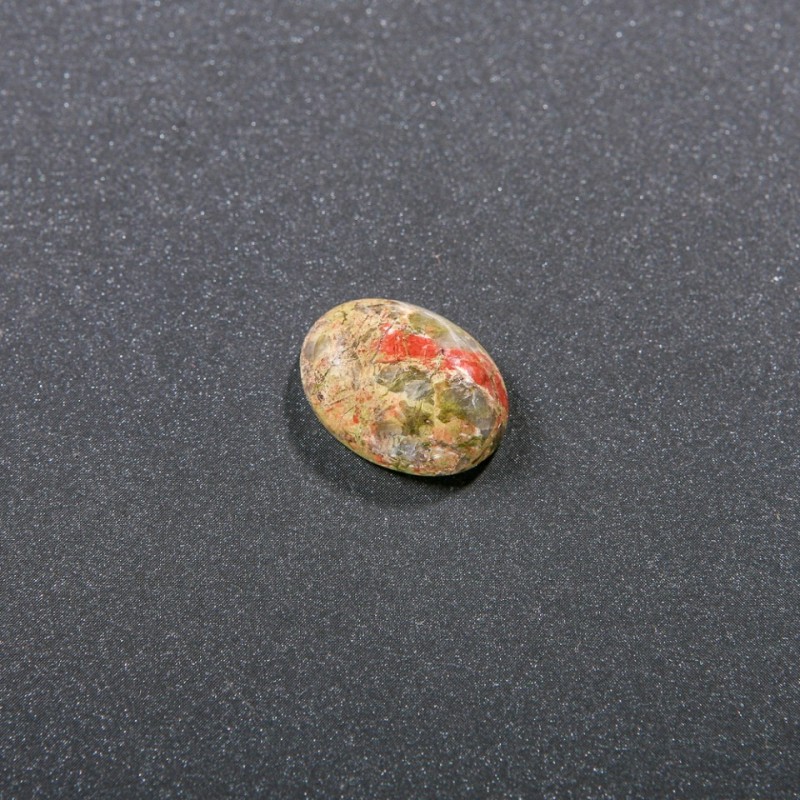 Cabochon en jaspe héliotrope 20×15 mm