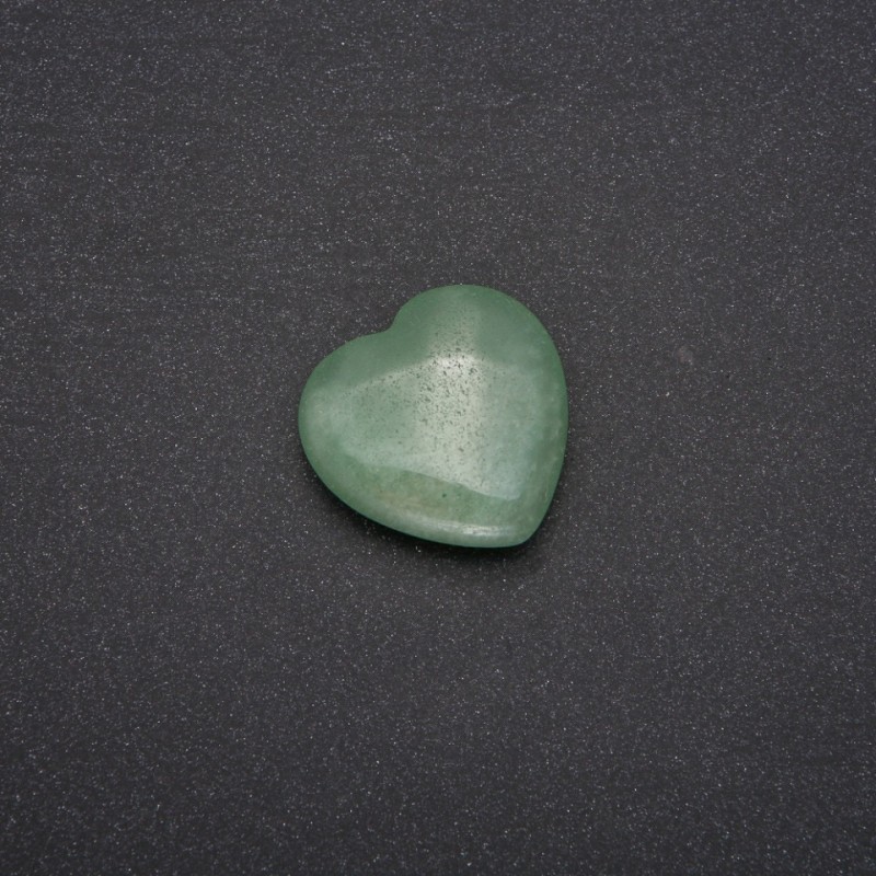 Pierre souvenir en jade en forme de cœur 30×30×10(±) mm