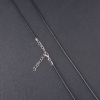 Prix par paquet/10 pièces – Cordon pour pendentifs ciré, diamètre 2,5 mm, longueur 45 cm, noir