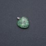 Pendentif Cœur en zoïsite naturelle 19×19×26 mm (+-)