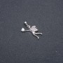 Pendentif Xuping rhodium avec pierre blanche et strass 27×22×17 mm +